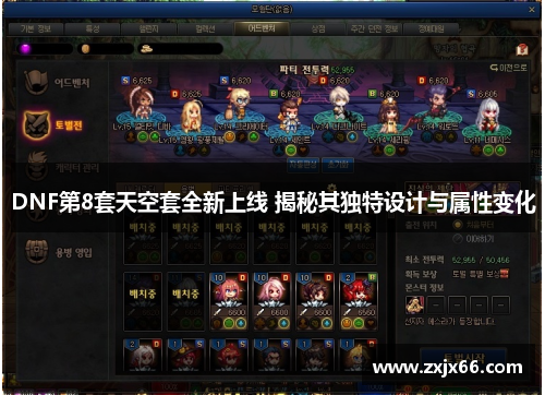 DNF第8套天空套全新上线 揭秘其独特设计与属性变化